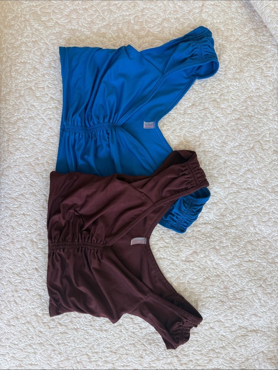 FP Movement by Free People Tops - Blue and Brown FP Movement Stretch Tank Tops - 2 Pack